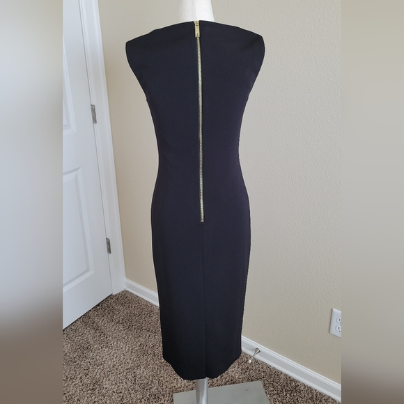 Ted Baker Black Bodycon Embroidered Dress Size 2 - Picture 3 of 5